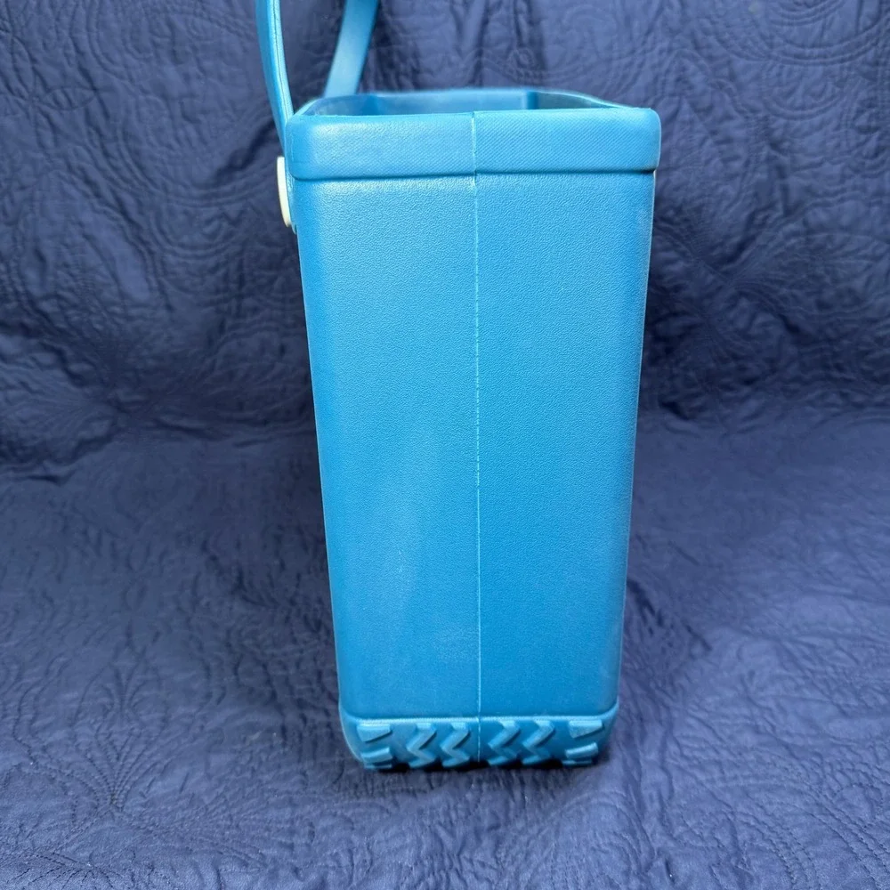Bogg Bag Tote Blue Washable Beach Bag with Pouch
